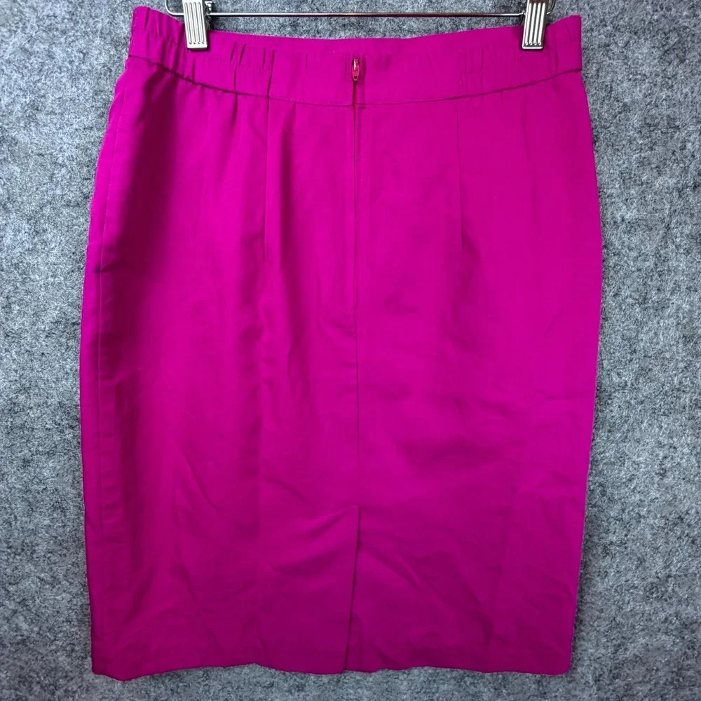 Vintage Norton McNaughton Pencil Skirt Womens 10‎ Petite Pink Y2K Office Siren